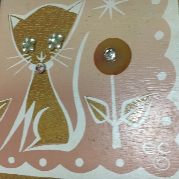 Vintage Enid Collins PINK “Copy Cat” Wooden box bag. CHECK MEOWT!! - Picture 4 of 15